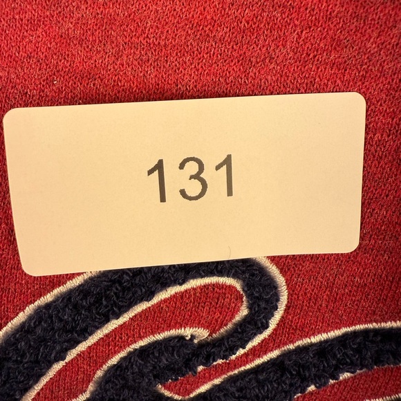 Women’s LL bean 1912 hooded sweatshirt size medium red with navy embroidery - Picture 5 of 5